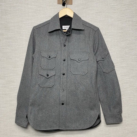 Gustin Other - Gustin CPO Shacket XS Mens Heavyweight Flannel Gray Utility Work READ